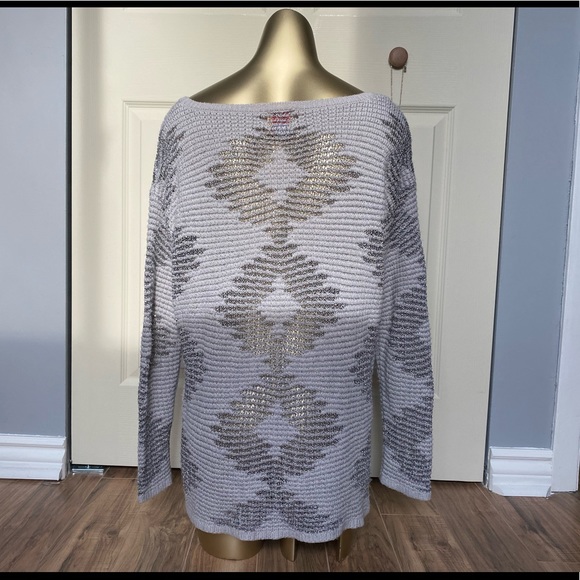 Grey and silver sweater pullover - Picture 5 of 10